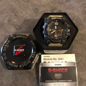 G Shock Black/Tan watch